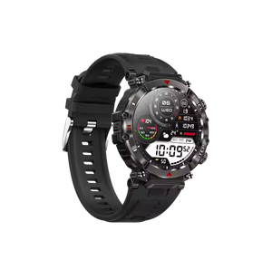 นาฬิกากลางแจ้ง redlex นาฬิกาอัจฉริยะสำหรับผู้ชาย, นาฬิกาสำหรับกิจกรรมกลางแจ้งอุณหภูมิ <span class=keywords><strong>DW11</strong></span>เครื่องนับก้าวตรวจสอบสุขภาพรองรับการโทรผ่าน BT - Product Image 1