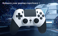 Joystick T48 Hall con Vibración Continua, Joypad Sensorial para Juegos, Gamepad BT Sensorial de 6 Ejes, Controlador de Juegos para PC PS4 PRO Slim