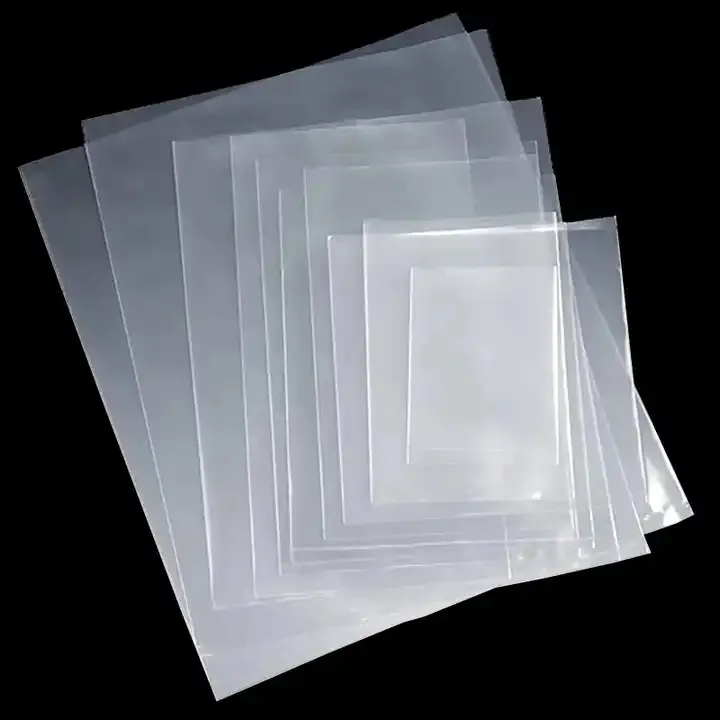 Bolsas de polietileno transparente de plástico PE con parte superior abierta plana multiusos Bolsa de embalaje abierto