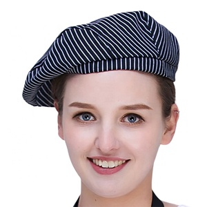 SunYue — casquette de serveur en coton noir, 1 pièce, casquette de pâtisserie pour serveur de café-Bar, Restaurant et hôtel - Product Image 4