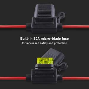 Harnais de câblage SafeAMP compatible <span class=keywords><strong>NOCO</strong></span> GC002 XConnect M6 12 AWG 14 pouces, adaptateur de câble de batterie isolé en PVC pour automobile - Product Image 4