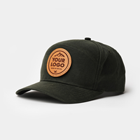 Personnalisez votre LOGO Richardson 937 Casquette de baseball Snap Back 7 Panneau Chapeau à bord incurvé en coton avec patch en cuir PVC Personnalisation complète