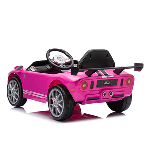 รถยนต์ไฟฟ้าสำหรับเด็ก Ford GT Sports 12V ของแท้พร้อมรีโมทคอนโทรล สีชมพู สำหรับเด็กอายุ 3-8 ปี ขายส่ง - Product Image 4