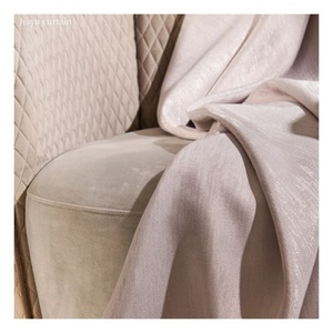 2024 Các Nhà Sản Xuất Mới Cao Đơn Giản Phong Cách Loạt Ánh Sáng Sang Trọng Thời Trang Jacquard Màn Rèm Vải - Product Image 1