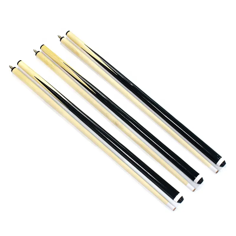 145cm Length 2-Piece Pool Cue Wood Stick White Wood Billiard House Cue Sticks