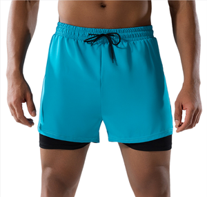 Short <span class=keywords><strong>de</strong></span> <span class=keywords><strong>bain</strong></span> pour <span class=keywords><strong>homme</strong></span> adulte Nouveau style court anti-embarras Double couche Coupe ample Short <span class=keywords><strong>de</strong></span> <span class=keywords><strong>bain</strong></span> à séchage rapide Grande taille pour l'été - Product Image 3