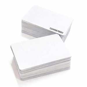 Cartes RFID à haute sécurité 13,56 MHz Mifare Ultralight AES 144 octets avec numéro imprimé pour l'hôtellerie – <span class=keywords><strong>Carte</strong></span>-clé de base pour invités - Product Image 1