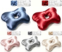 Desain Terbaru - Sarung Bantal Sutra Bentuk Kupu-kupu, Bantal Leher Bernapas, Bantal Punggung Ergonomis, Bantal Pendingin, Bantal Penyangga Telinga