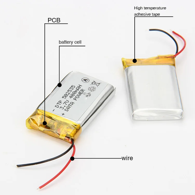 Wholesale Bulk 3.7v Lithium Polymer Battery 390mah 400mAh 450mAh 480mAh 500mAh 650mAh ROHS CE Verified for Walkie-talkies