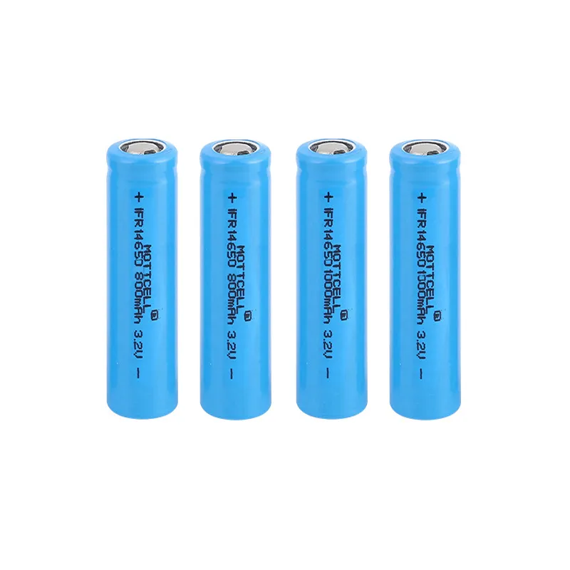 Pin 3.2V 1000MAh 800MAh IFR14650 Lifepo4 Pin Hình Trụ Lithium Có Thể Sạc Lại Cho Đèn Năng Lượng Mặt Trời