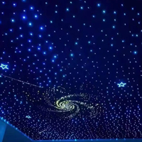 Kit de plafonnier à fibre optique LED multicolore de luxe avec effet étoile filante pour la décoration intérieure