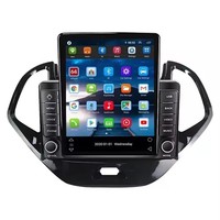 Autoradio Tesla Android 13 8+128G 4G WIFI DSP RDS AM FM pour Ford Figo 2015-2018, Carplay+auto Lecteur DVD