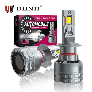 200W siêu sáng Điều kiện Mới dẫn đèn pha 20000ml Bóng đèn H7 hai ống đồng 6500K Nhiệt độ màu cao thấp chùm đèn pha - Product Image 1