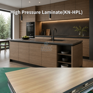 Lámina Laminada Compacta Moderna para Gabinetes de <span class=keywords><strong>Cocina</strong></span>, <span class=keywords><strong>Formica</strong></span> HPL de 12 mm, Resistente al Fuego y al Agua, con Acabado de Grano de Madera para Encimeras - Product Image 1