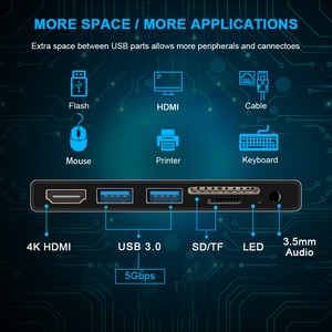 HDMI 5 в 1 концентратор usb Type C для Microsoft Лидер продаж USB 3,0 концентратор для Microsoft Surface GO док-станция