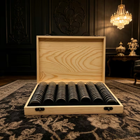 Coffret à monnaie en bois personnalisé, anti-poussière et anti-humidité, en pin, pour 100 pièces.