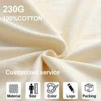 T-shirts pour hommes en coton 100% de haute qualité, écologiques, anti-boulochage, respirants, à col rond, tricotés surdimensionnés, 230 GSM, personnalisables en gros
