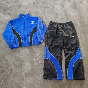 Ysjy OEM Tùy Chỉnh Thể Thao Chạy Bộ Phù Hợp Với Sọc Nylon Áo Gió Tracksuit Bộ Cho Nam Giới - Product Image 1