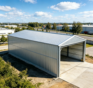 Almacén de Estructura de Acero Prefabricado con Certificación ISO 9001, Instalación de Almacenamiento Industrial para Hospitales, Garajes, Gimnasios al Aire Libre y Fábricas - Product Image 3