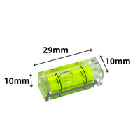 Niveau à bulle miniature carré 10x10x29mm, petit niveau à bulle, niveaux à bulle non magnétiques, outils de mesure de précision pour la mise en page