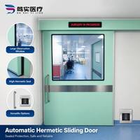 Pintu Geser Aluminium Kedap Udara Satu Daun Bukaan Tunggal/Dua Daun Bukaan dengan Jendela Observasi