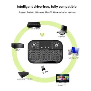 Hostrong phổ Mini BT Bàn Phím 2.4G Chuột không khí touchpad điều khiển từ xa cho Andro Smart <span class=keywords><strong>TV</strong></span> STB PC A8 - Product Image 5