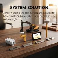 Système de nivellement pour excavatrice YCT H5Pro Xfix GNSS RTK, mini-pièces, affichage LED, contrôle de qualité GPS pour engins de construction