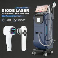 Máquina de Depilación Láser de Diodo Perfectlaser 808, 1200W, Sistema de Enfriamiento, Gran Área de Trabajo, Dispositivo de Depilación Indoloro