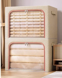 Mới Ra mắt Có Thể Gập Lại Quần Áo Organizer <span class=keywords><strong>Box</strong></span> Vải Có Thể Gập Lại Lưu Trữ Hộp Cube Lưu Trữ Organizer Cho Phòng Ngủ - Product Image 1