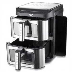 6L+6L 2800W Large Capacity Digital Air Fryer Double Layer 2-Basket Visual Window Air Fryer - Product Image 2