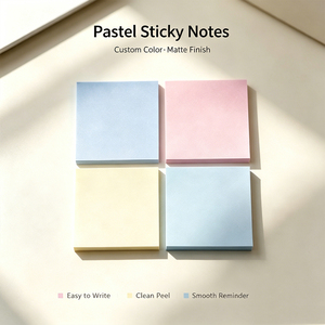 SK Pastel Sticky <b>Notes</b> Matte Finish Colorful Memo Pads Easy to <b>Stick</b> Repositionable - Product Image 4