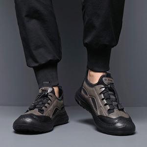 รองเท้าลำลองตาข่ายระบายอากาศสีดำสำหรับผู้ชายรองเท้าผ้าใบแบบสวมน้ำหนักเบาสบายรองเท้ากีฬากลางแจ้งสำหรับผู้ชาย - Product Image 3