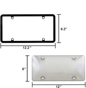 กรอบป้ายทะเบียนรถยนต์อเนกประสงค์พลาสติกและโลหะแบบ US Spec กรอบป้ายทะเบียนยอดนิยม ปรับแต่งป้ายทะเบียนได้ - Product Image 6