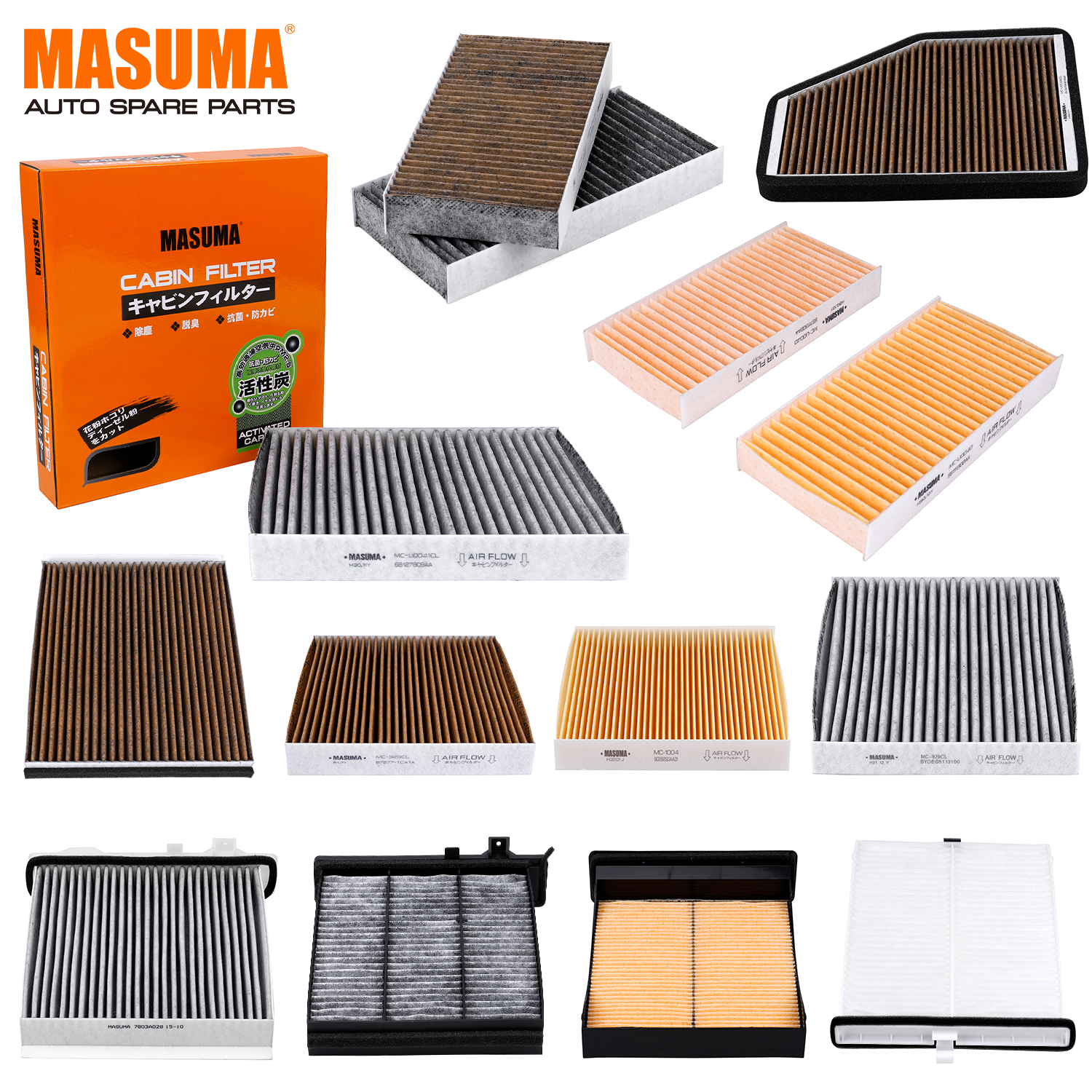 MC-329 Japan MASUMA Car Cabin air Filter AY681-NS001 for