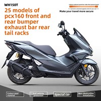 Protector de Motor para Motocicleta PCX 160 WH150T 2025 de Alta Resistencia, Barra Anticaídas y Protector de Tubo de Escape, Kit de Protección Completa