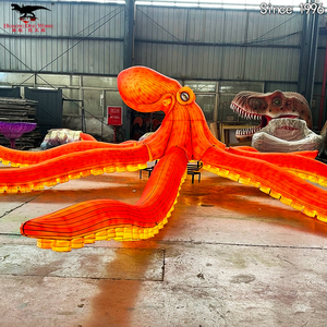 Chinese Special <strong>Lantern</strong> Life Size Luminous Octopus <strong>Lantern</strong> Art Installations for Public Place Decor - Product Image 2
