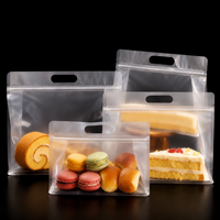Sachet d'emballage alimentaire personnalisé en usine, épais, mat, à fond plat, avec poignée et fermeture éclair étanche, pour biscuits, noix et bonbons