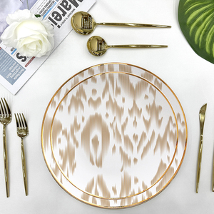 Luxury Wedding Decorative Charger Plate Classic Design Bone China <b>Dinnerware</b> Set in Ceramic/Porcelain for Home Restaurants - Product Image 2