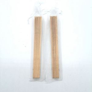 Held Fan Carved Bamboo Custom Wooden Folding Hand Fans for <b>Wedding</b> - Product Image 6