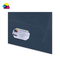 Carpeta de Presentación de Alta Calidad, 100% Papel Reciclado, con Recubrimiento UV, Tamaño Carta, Color Azul Marino, con Relieve, 230 g/m², 2 Bolsillos y 3 Cierres