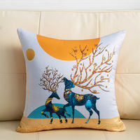 Housse de coussin imprimée, taie d'oreiller de luxe de haute qualité, pour canapé, housse décorative