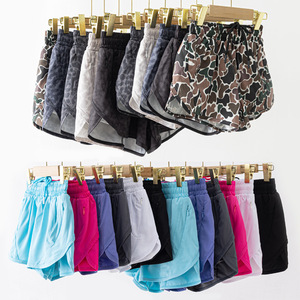Hot Selling Gym Tennis Parent-Child Sports <b>Short</b> Pants Leopard Print Solid Color Two-Piece Inner Lining <b>Shorts</b> - Product Image 1