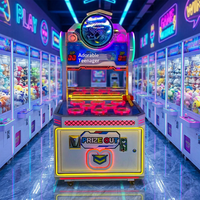 Machine de jeu d'arcade ludique pour enfants, à frapper les taupes, pour deux joueurs, au design attrayant