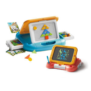 Mainan edukasi anak-anak papan gambar Lcd papan gambar Doodle dapat dihapus 2 in 1 blok bangunan edukasi Cerdas Lcd papan gambar - Product Image 2