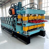 Máquina Automática de Conformado en Frío de Paneles de Techo de Tejas Glaseadas Modelo 820 Controlada por PLC y Máquina de Conformado de Rollos de Techo Corrugado