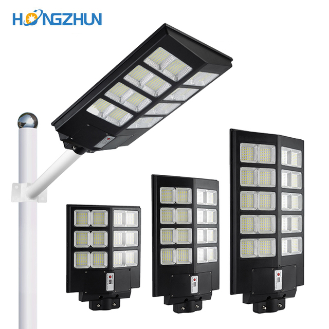 Solar Street Lighting Remote Control IP65 Outdoor Waterproof 60w 120w 180w 240w 300w 360w All in One ABS Led Solar Street Light