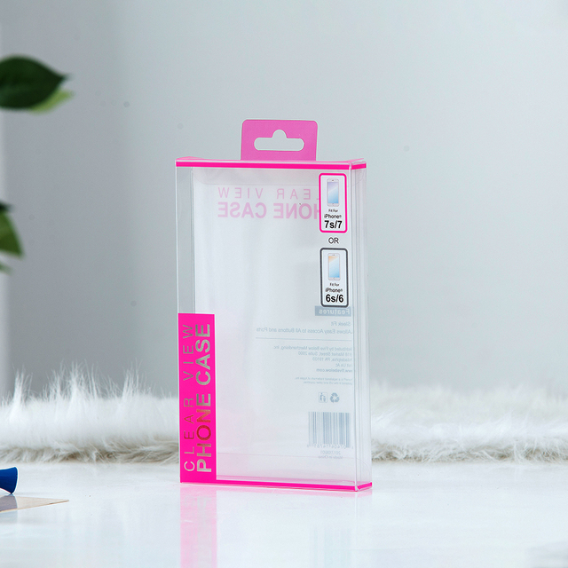 Custom Logo Universal Phone Case Packaging Box Transparent PET Blister Plastic Box for Phone Protective case Consumer Electronic