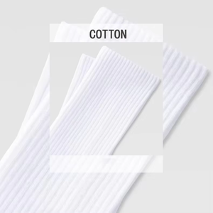 Calcetines Deportivos Personalizados con Logotipo, de Algodón, Blancos y Negros, para Hombre y Mujer, Material Dryfit para Exteriores - Product Image 2