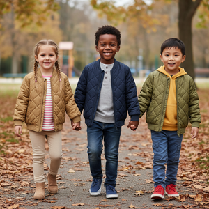 Chaleco Acolchado con Capucha para Niños, de Invierno, Informal, de Alta Calidad, con Forro de Sherpa y Tela de Tafetán, OEM ODM - Product Image 4