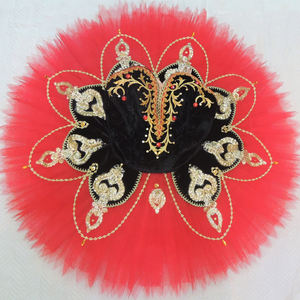 Harlequinadeバレエコスチューム女の子用コロンバイン人形クラシックチュチュバレエコスチュームハーレクインスタイルチュチュドレス女性 - Product Image 5